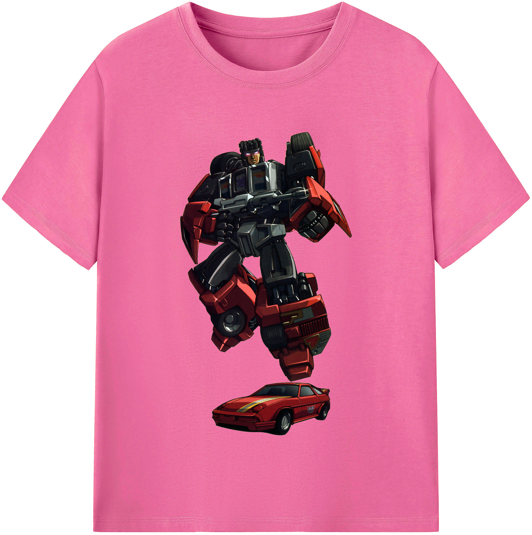 （画像用）  レディースカジュアルプリントTシャツ（綿100％）